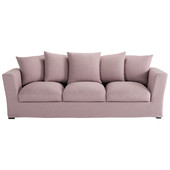 Sofa 4-Sitzer nicht ausziehbar, Leinen blassmauve<br />Bruxelles