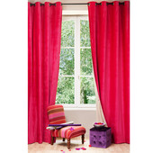 Cortina de terciopelo fucsia - se vende por unidad