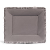 Assiette plate Marquise grise <br /> - Lot de 6