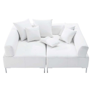 Sofa Viersitzer, nicht ausziehbar, weiß