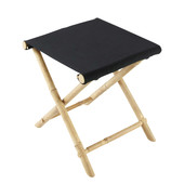 Gartenhocker Bambus schwarz Robinson
