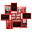 Relief 9-Photo Frame in Red