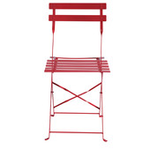 Set di 2 sedie rosse Guinguette