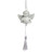 Ángel Plateado colgante <br /> - Lote de 4