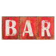 Plaque métal Bar