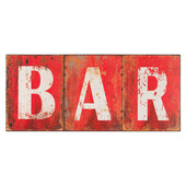 Plaque métal Bar