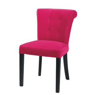 Sedia in velluto fucsia  Boudoir