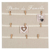 Lace peg-on photo holder