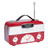 Radio Vintage rot mit Batteriebetrieb