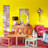 Velvet armchair in fuchsia