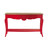 Consolle rossa Haute couture