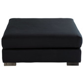 Pouf coton noir Terence