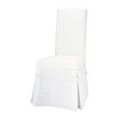 Funda de silla de lino blanco Alice