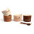Coffret 4 pots + cuillères Chocolat<br />