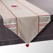 Runner da tavolo beige Spirito familiare