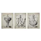 Ensemble de 3 toiles Renaissance