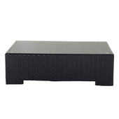 Table basse de jardin noire Miami