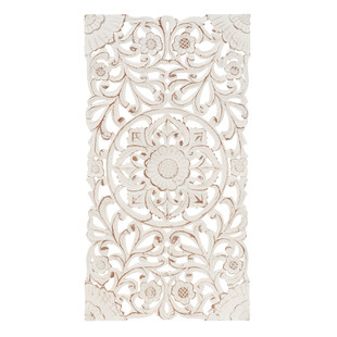Kerala whitewashed wall panel