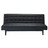 Divano nero a 3 posti
trasformabile<br />Studio