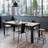 Chaise noire Edison
