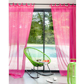 Tenda con velo fucsia