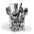 Sixties large grey polka dot cutlery set