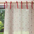 Rideau lin Coeur imprimé <br /> - Lot de 2