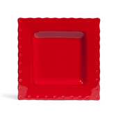 Assiette dessert Gastronome rouge <br /> - Lot de 6