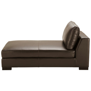 Méridienne cuir marron Terence