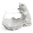 Lumignon Chat curieux blanc