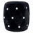 Hocker Strass PVC schwarz