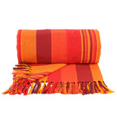 Atlas saffron throw