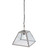 Factory square chrome-finish pendant lamp