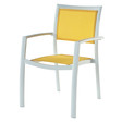 Fauteuil de jardin jaune Hawai
