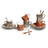 Coffret 6 tasses et soucoupes Jungle<br />