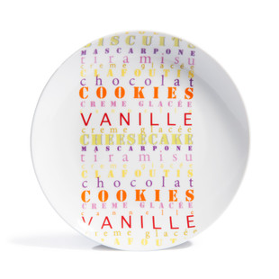 Assiette à dessert Olives  <br /> - Lot de 6