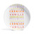 Assiette à dessert Olives  <br /> - Lot de 6