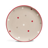 Assiette à dessert beige Neige <br /> - Lot de 6