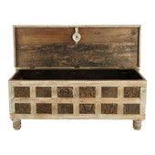 Indische Truhe Recyclingholz Karma