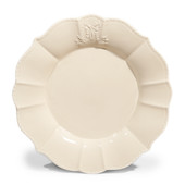 Assiette plate bourgeoisie <br /> - Lot de 6