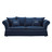 Divano 3/4 posti fisso blu <br />Sweet home