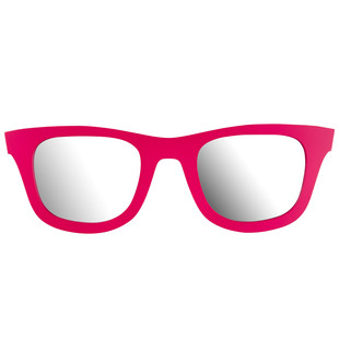 Miroir Lunettes roses