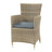 Fauteuil de jardin gris <br />Saint-Raphaël