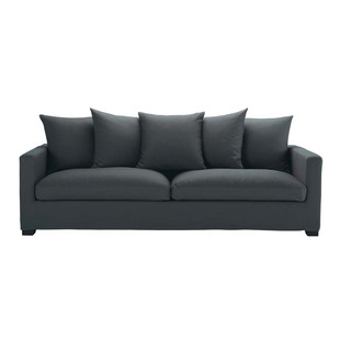 Sofa schiefergrau 4/5-Sitzer Leonard