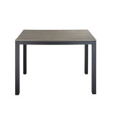Table de jardin carrée grise Escale