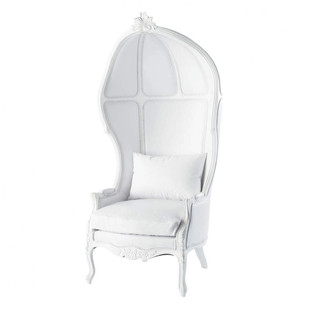 Fauteuil pvc blanc  Carrosse