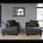 Sofa Lehne links schiefergrau 2/3-Sitzer