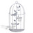 Bougeoir mural gris Cage