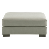 Pouf tissu monet gris clair Terence