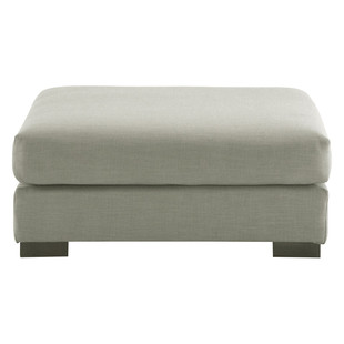 Pouf tissu monet gris clair Terence